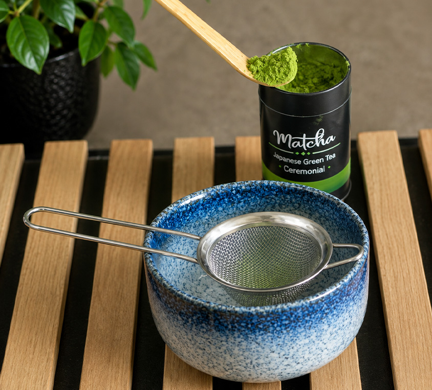 Jak używać Chashaku i Chasenu do przygotowania japońskiej herbaty matcha